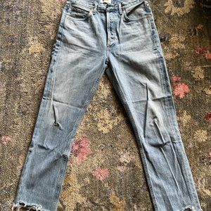 Riley High Rise Straight Crop Jeans - AGOLDE